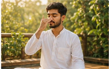 Pranayama at Raj Yogashala